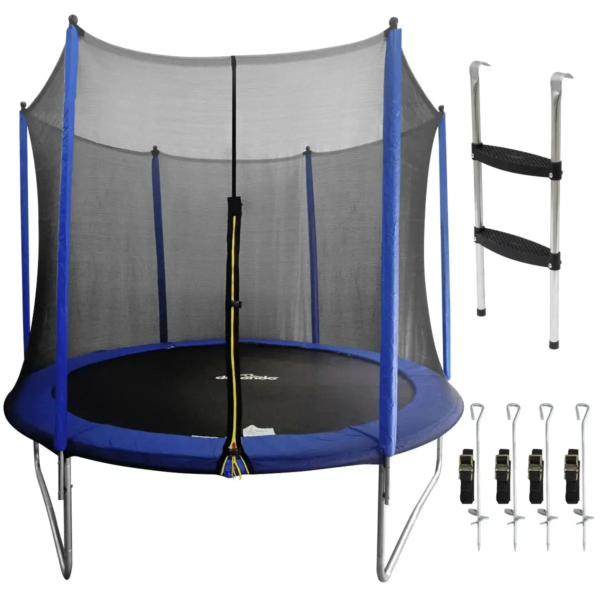 Dellonda 10Ft Heavy-Duty Outdoor Trampoline For Kids With Safety Enclosure Net, Includes Anchor Kit & Ladder 1