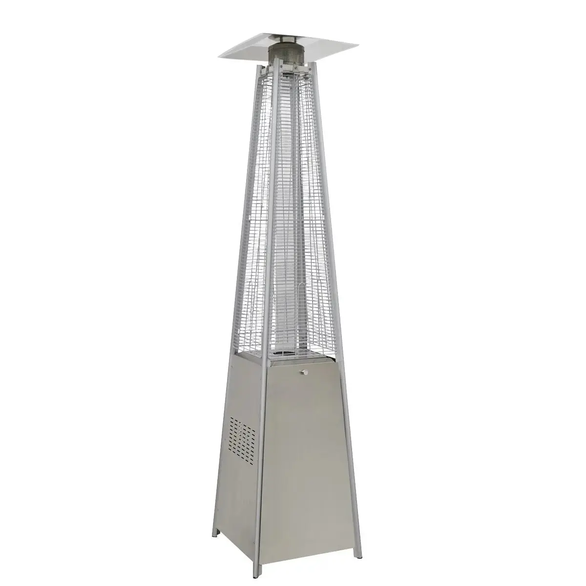 Dellonda 13Kw Pyramid Gas Patio Heater 13Kw Commercial/Garden Use - Stainless Steel 1