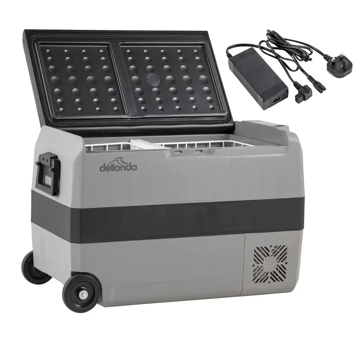 Dellonda 50L Portable Car Fridge, Freezer, 12/24/230V Dual Zone Compressor 1