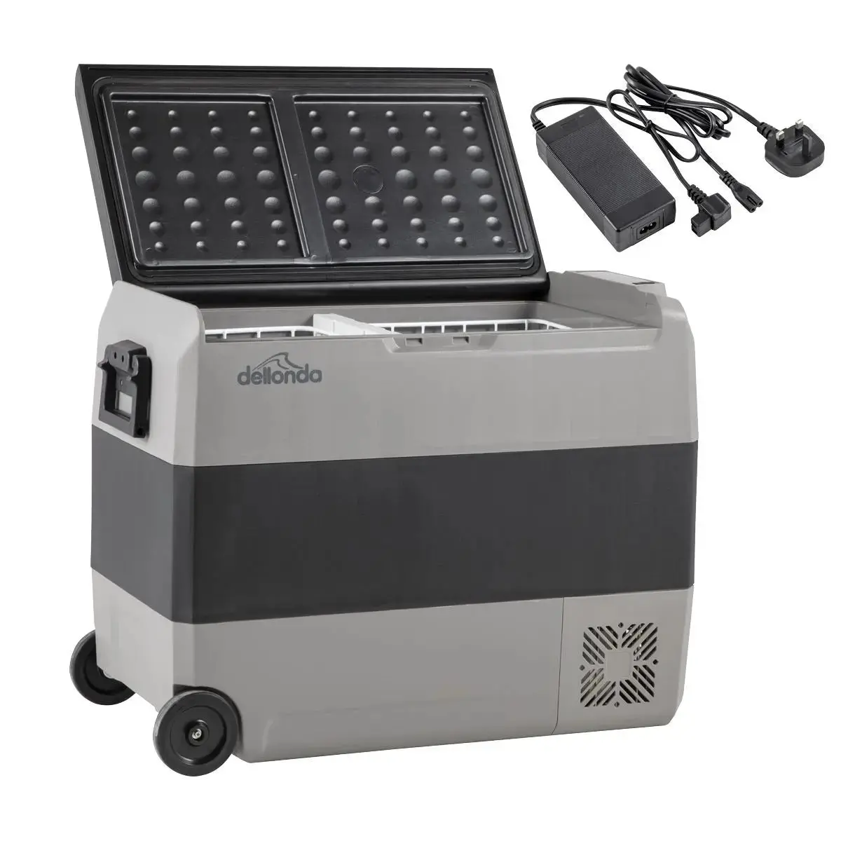 Dellonda 60L Portable Car Fridge, Freezer, 12/24/230V Dual Zone Compressor 1