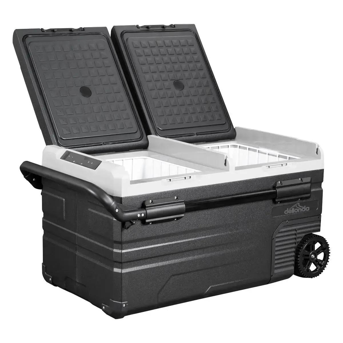 Dellonda 75L Portable Dual Zone Compressor Car Camping Fridge/Freezer 12/24V 1