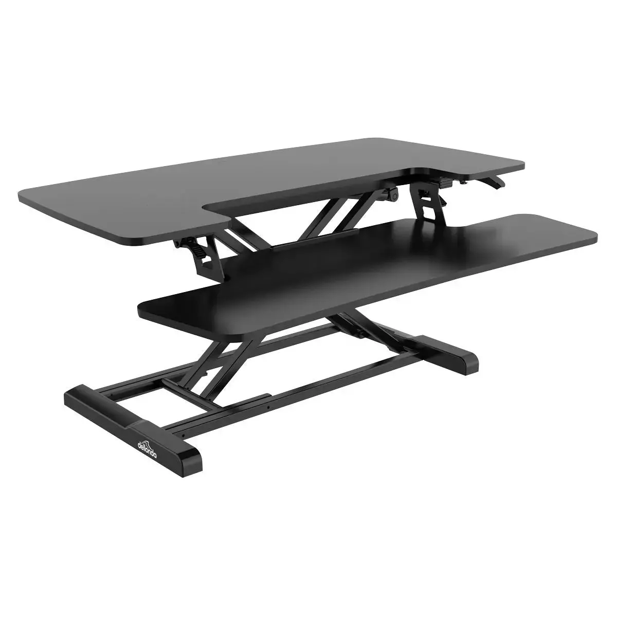 Dellonda 89Cm Height Adjustable Standing Desk Converter, 50Cm Max Height, 15Kg Capacity 1