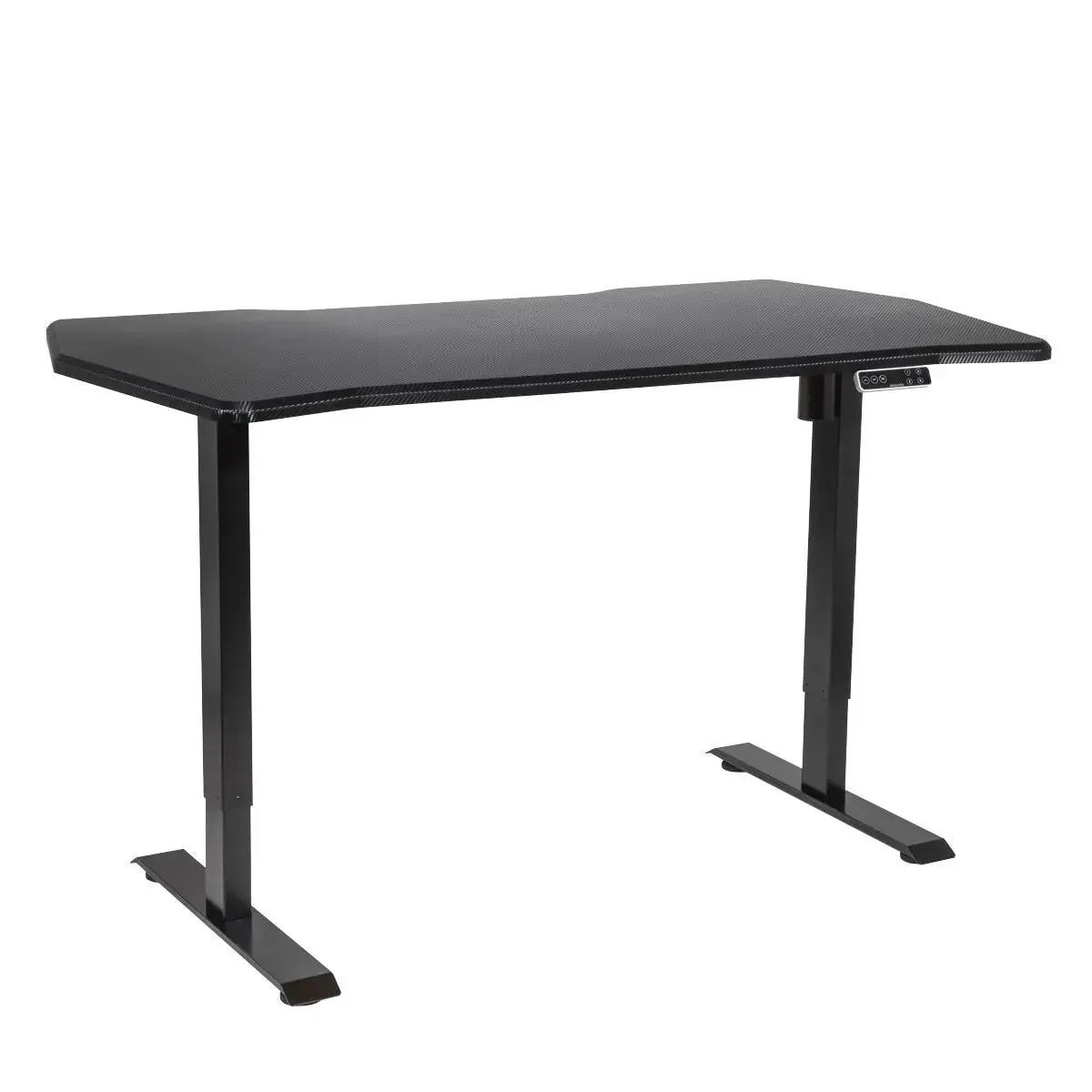 Dellonda Carbon Electric Height Adjustable Standing Desk With Memory, Quiet, 1400 X 700Mm 1