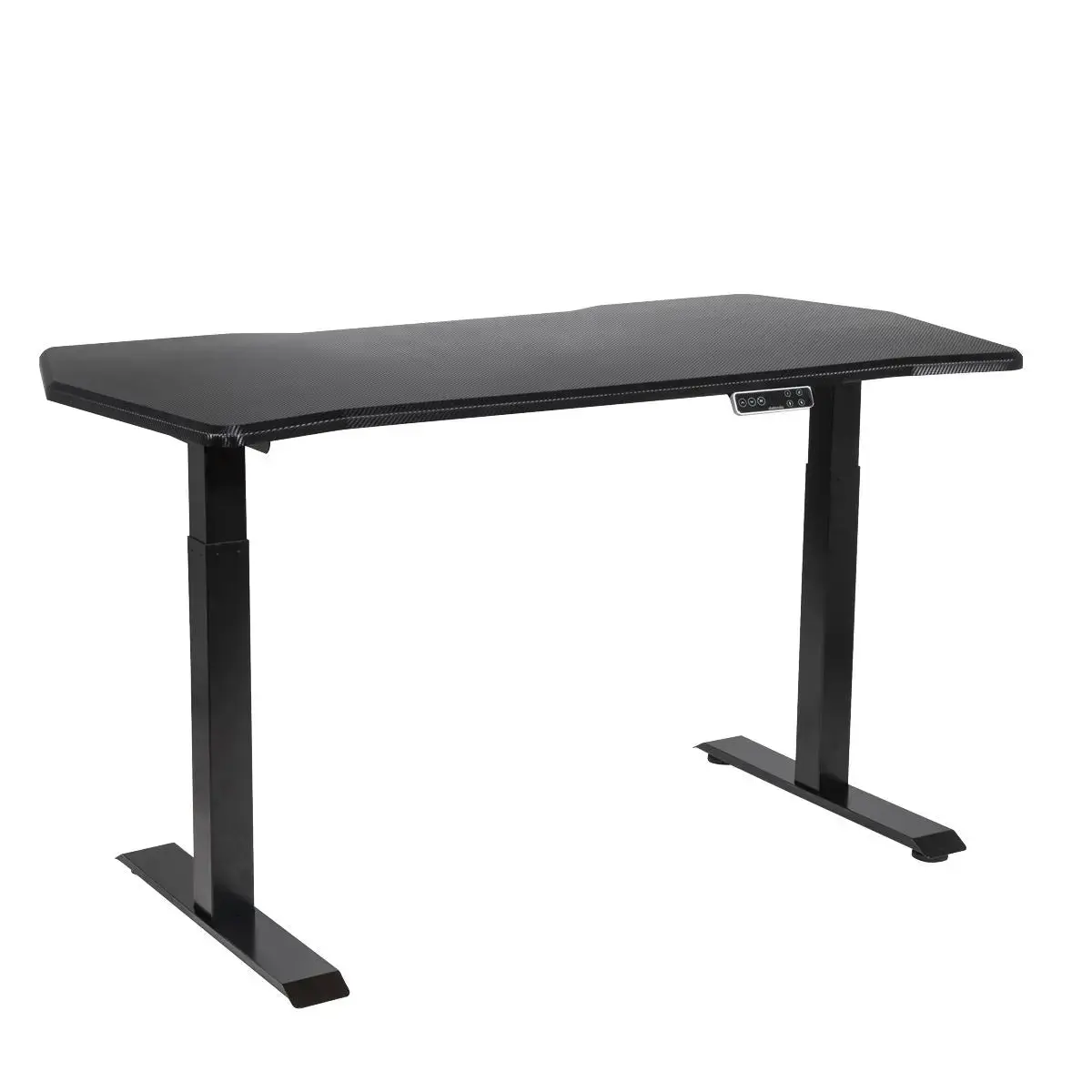 Dellonda Carbon Electric Height Adjustable Standing Desk, 1400 X 700Mm Dual Motor 100Kg 1