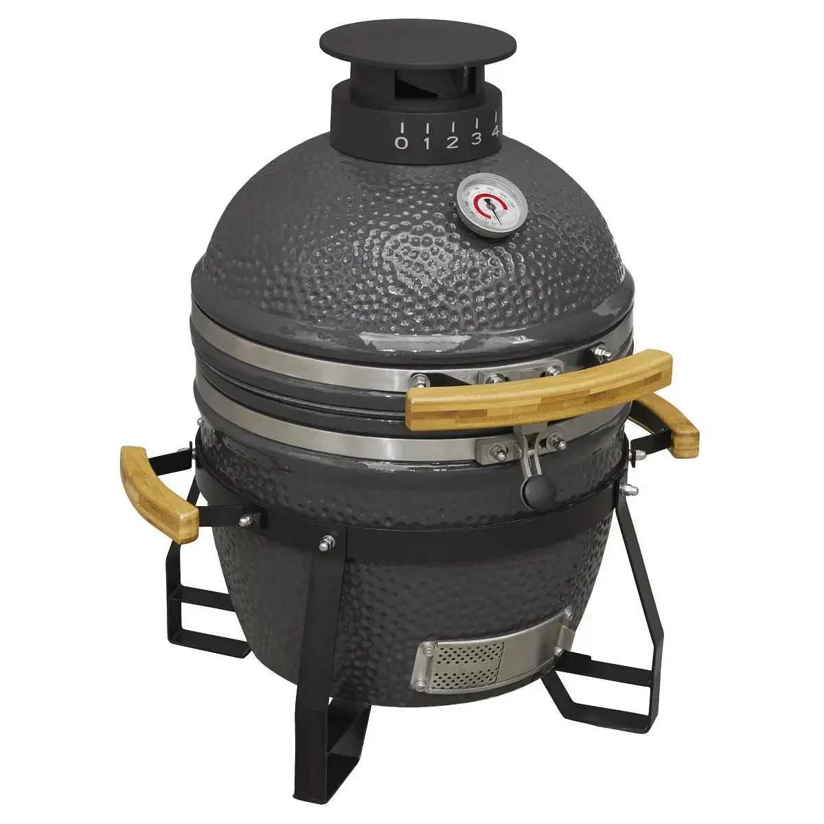 Dellonda Deluxe 16"(40Cm) Ceramic Kamado Style Bbq Grill/Oven/Smoker 1