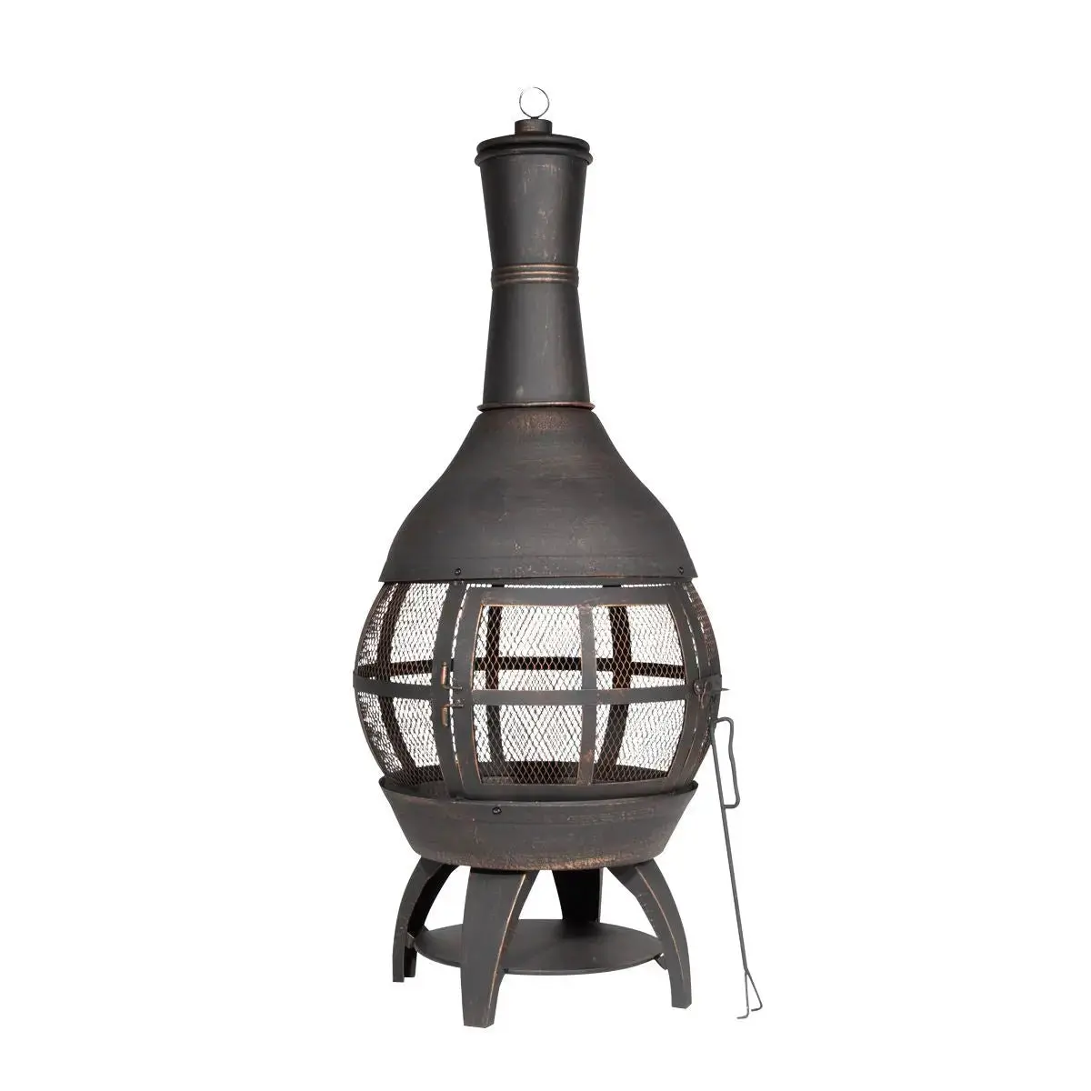 Dellonda Deluxe 360° Chiminea/Fire Pit/Outdoor Heater - Antique Bronze Finish - Dg112 1