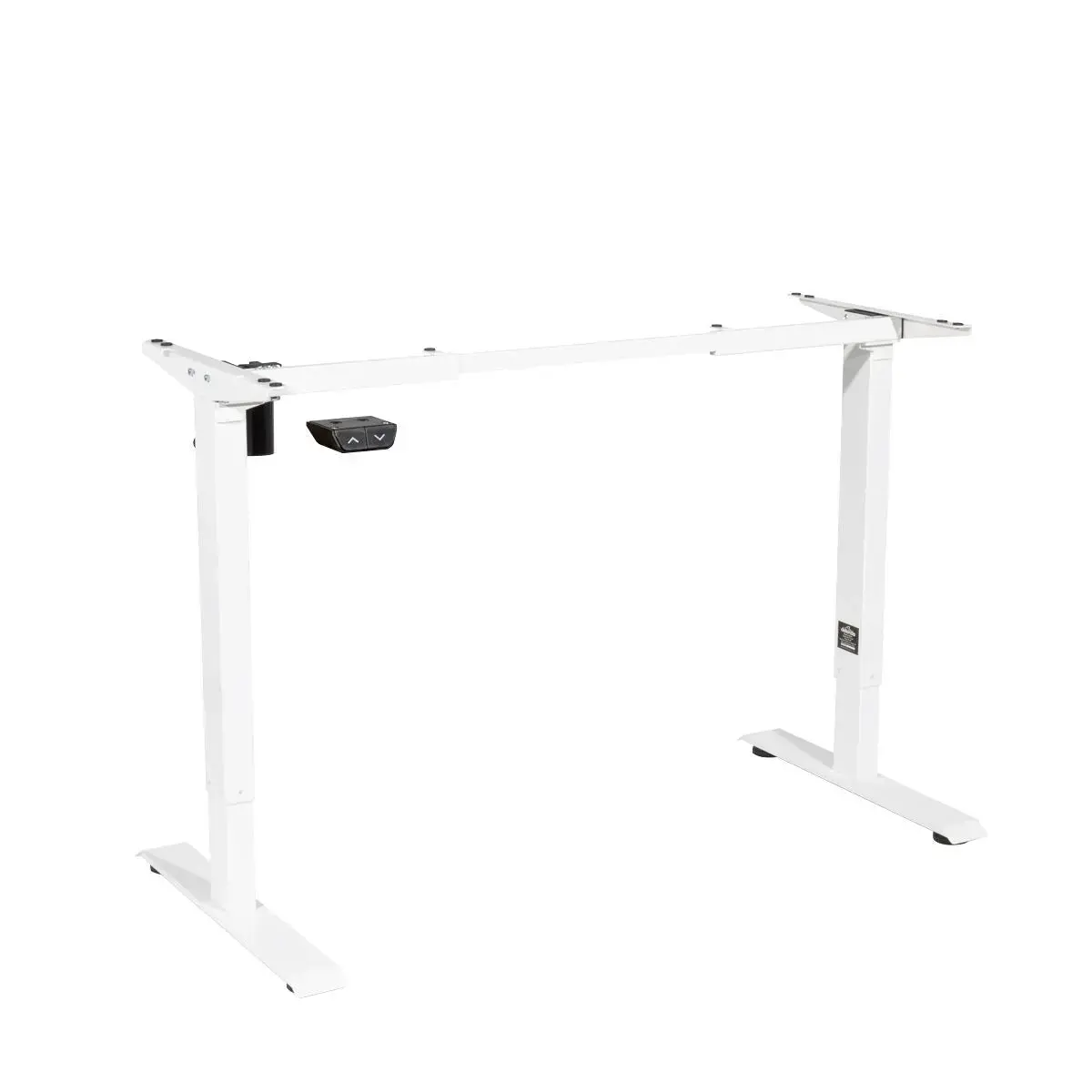 Dellonda Electric Adjustable Standing Desk Frame, 70Kg Capacity, White, Quiet 1