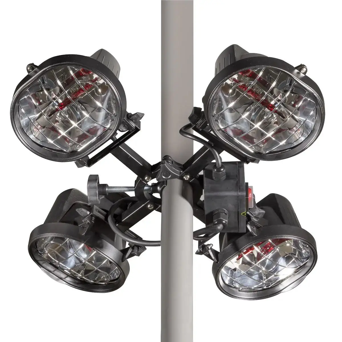Dellonda Folding Parasol/Gazebo/Patio Outdoor Infrared Heater, Four Panels, Extra Long 5M Cable, 1800W - Dg178 1