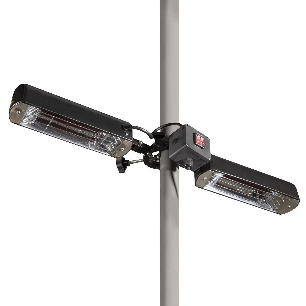 Dellonda Folding Parasol/Gazebo/Patio Outdoor Infrared Heater, Two Panels, Extra Long 5M Cable, 1600W 1