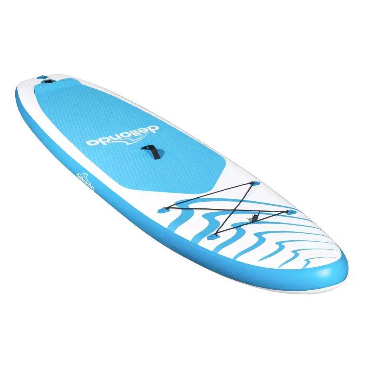 Dellonda Inflatable Stand Up Paddle Board 10'6" - Blue/White 1
