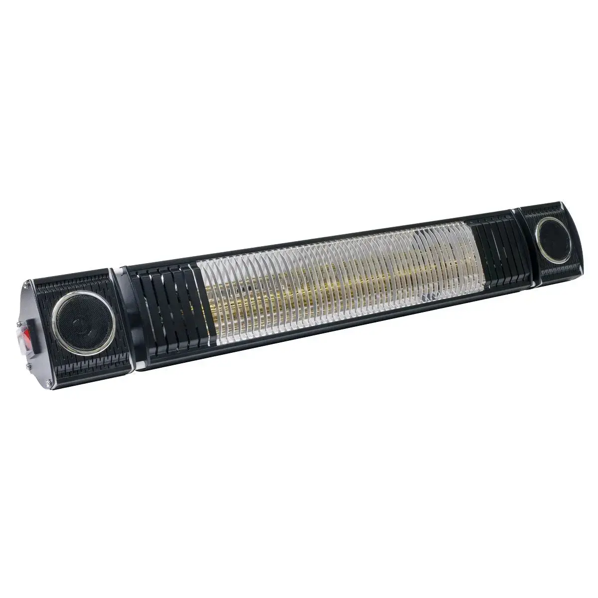 Dellonda Infrared Outdoor 2000W Patio Heater With Speakers For Music, Black 1