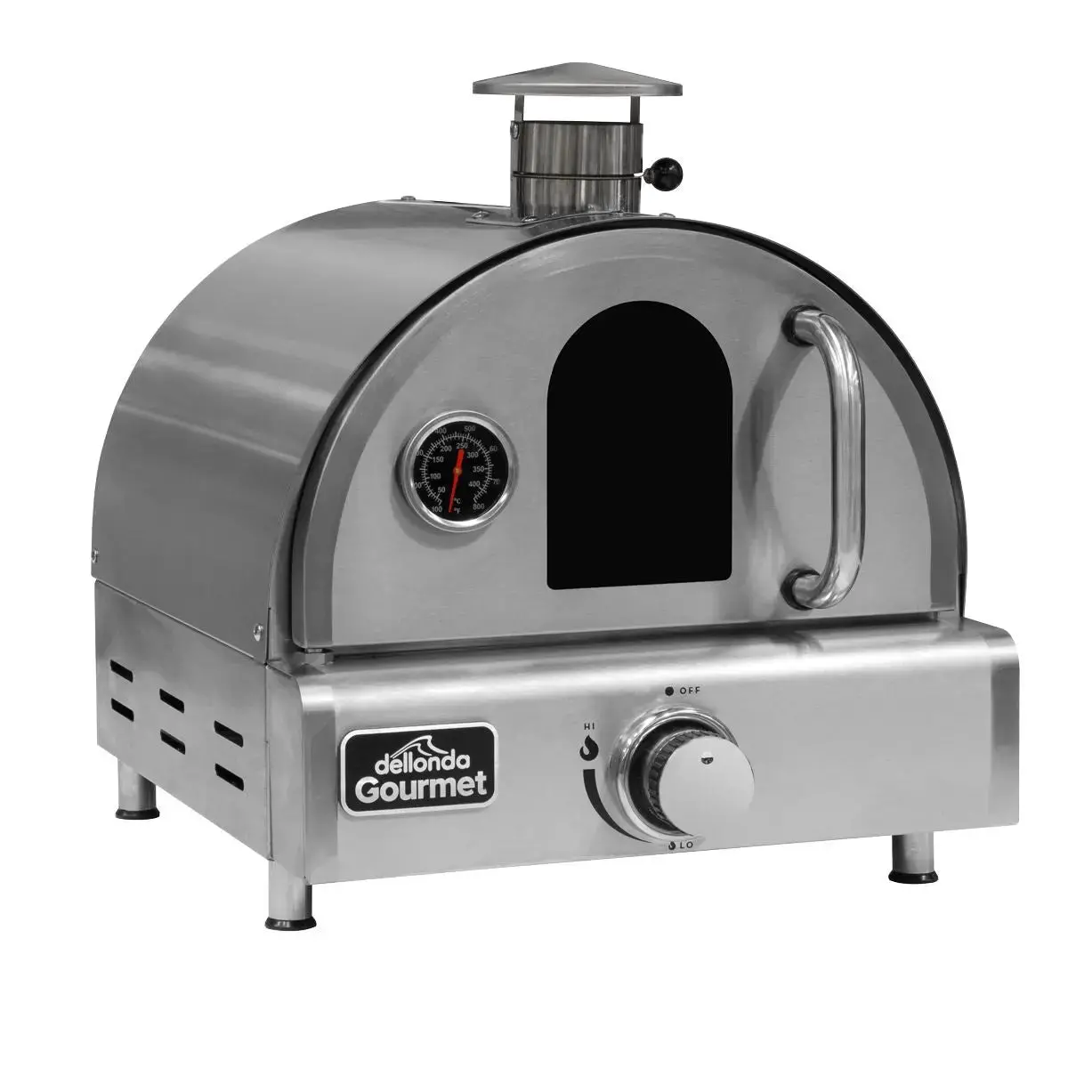 Dellonda Outdoor Tabletop Gas Powered Pizza Oven With Temperature Display - Dg104 1