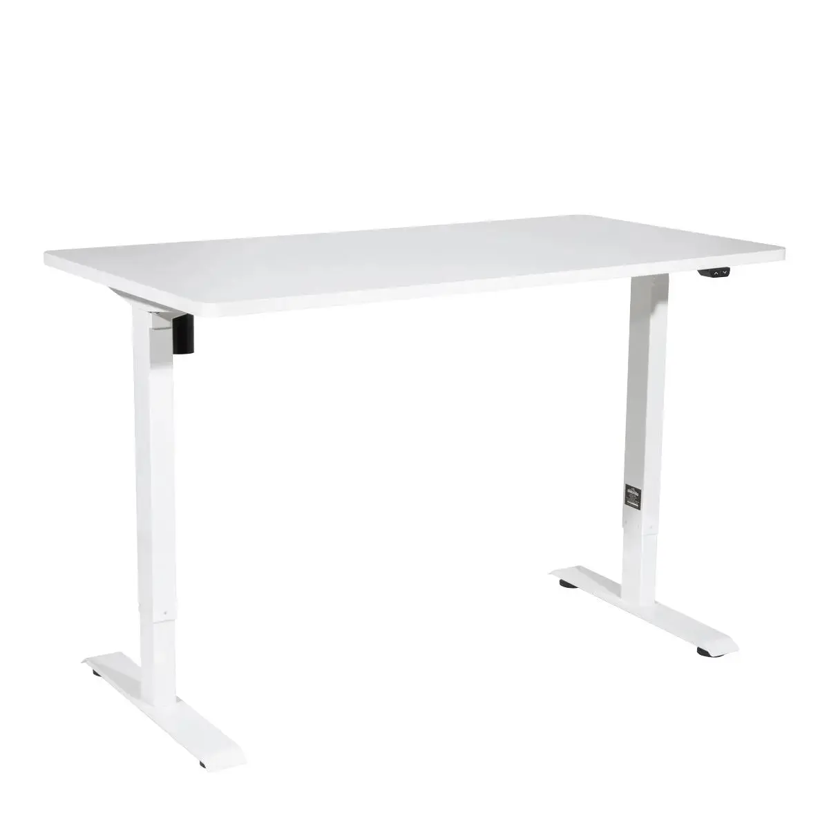 Dellonda Single Motor Height-Adjustable Electric Sit & Stand Desk With White Desktop & Frame 1