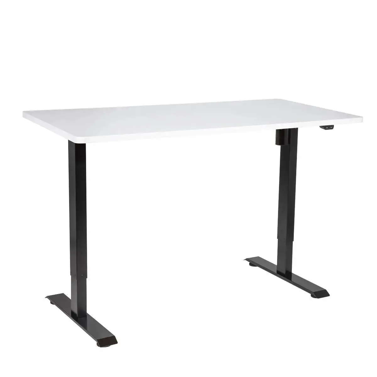 Dellonda White Electric Height Adjustable Standing Desk, Quiet, Home Office, 1400X700mm 1