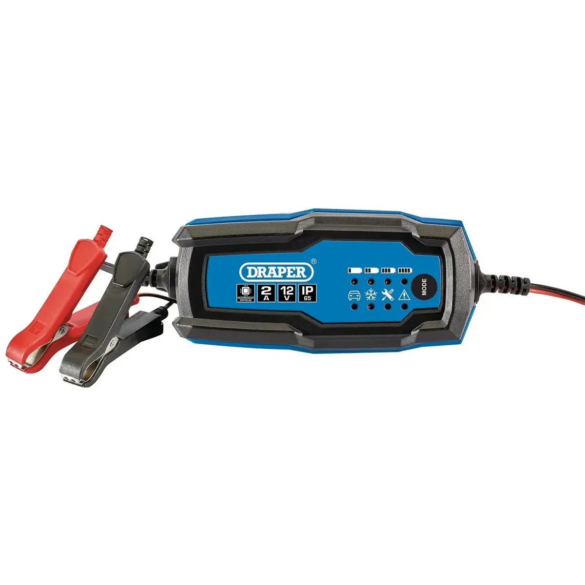 Draper 12V Smart Charger And Battery Maintainer 2A 1