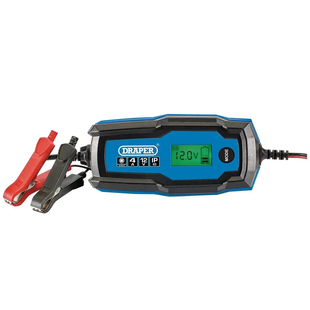 Draper 6V/12V Smart Charger And Battery Maintainer 4A 1
