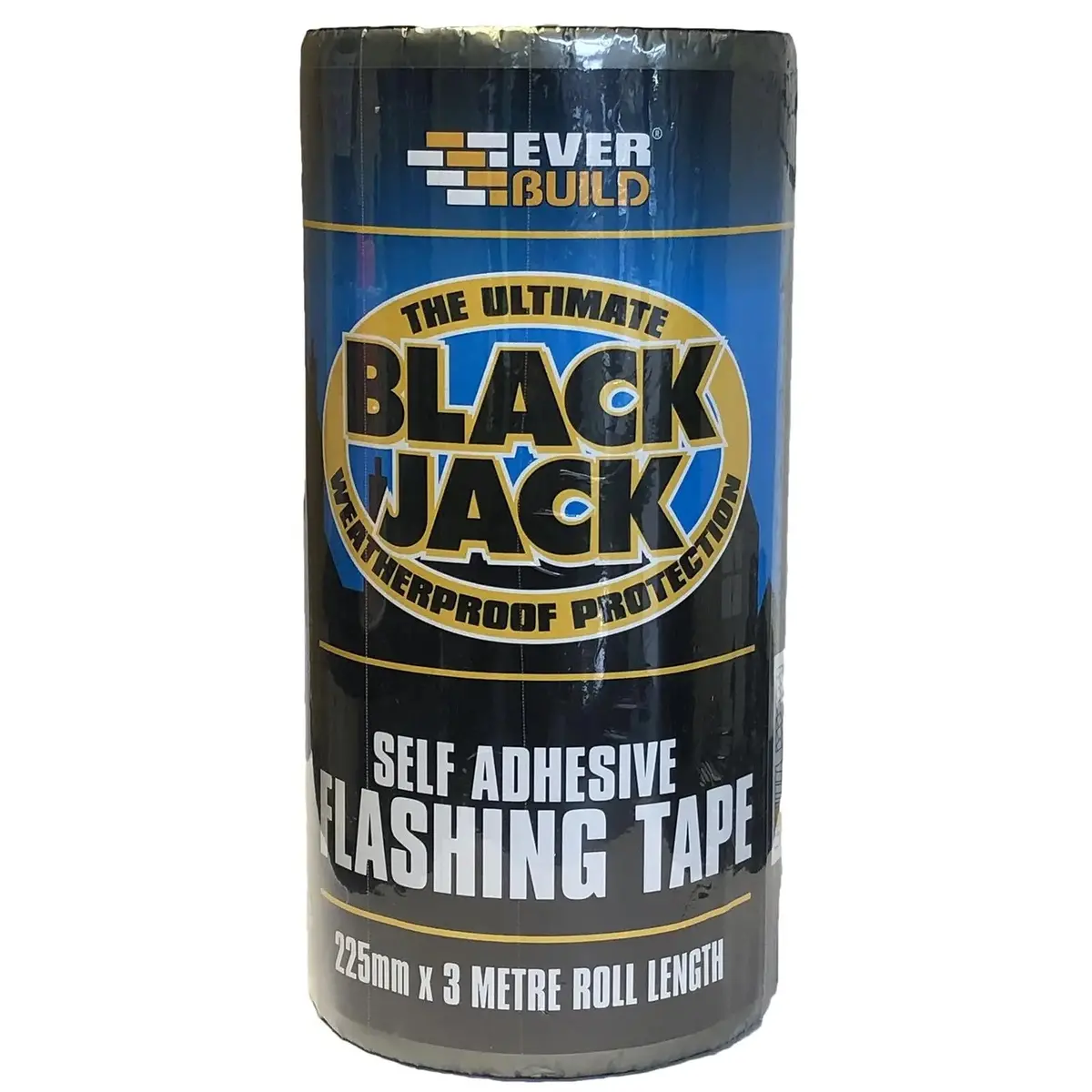 Everbuild Black Jack Self Adhesive Flashing Tape Lead Look Finish 3M Roof Repair 3