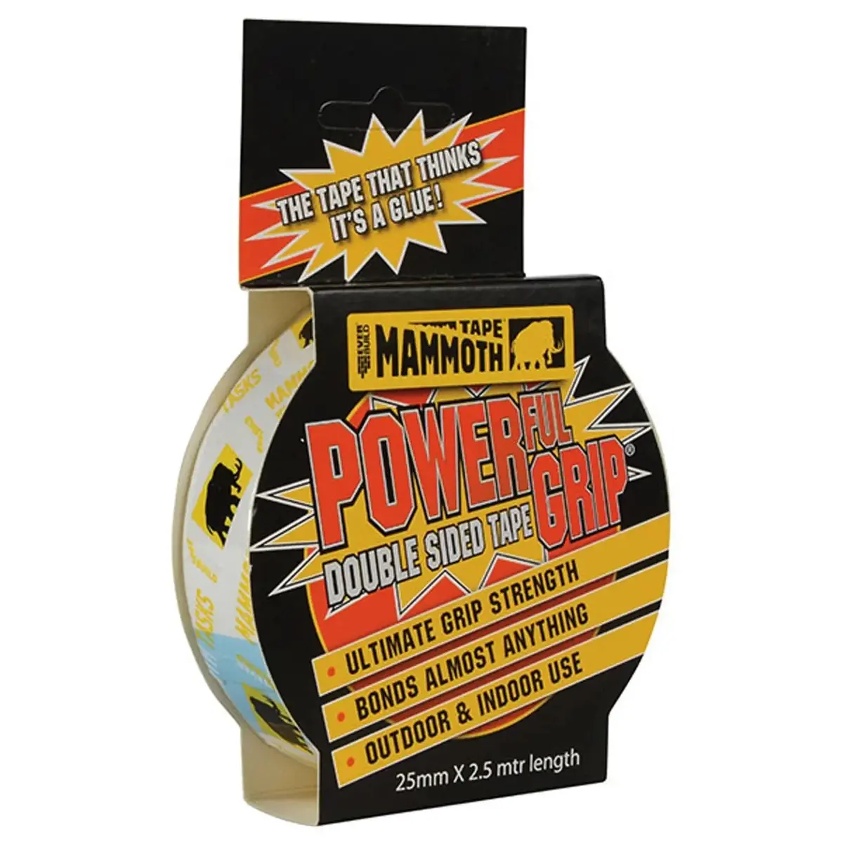 Everbuild Mammoth Powerful Grip Double Sided Tape 25Mm X 2.5M 1