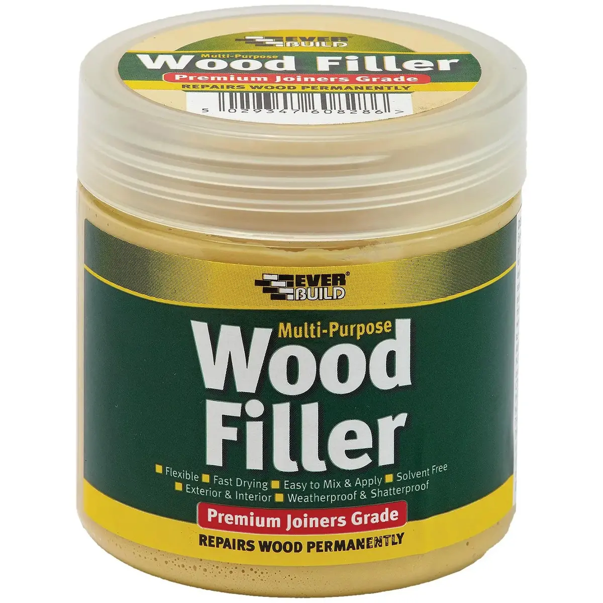 Everbuild Wood Filler Multi Purpose 250Ml Premium Joiners Grade Ready Mixed 1