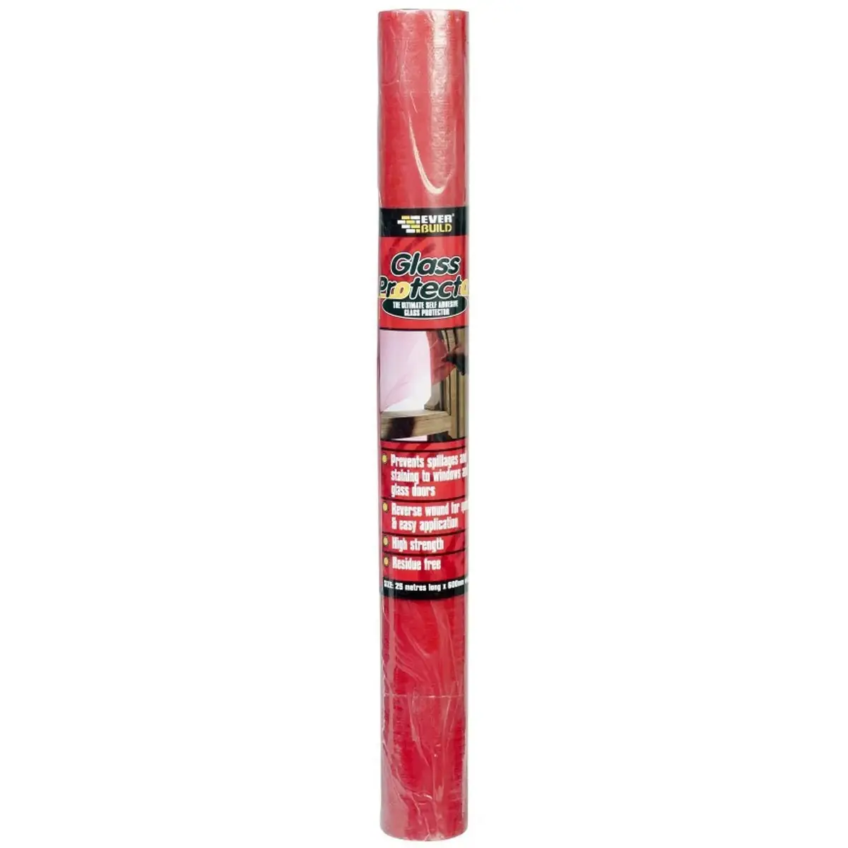 Everbuild 600Mm X 25M Glass Protection Film 1
