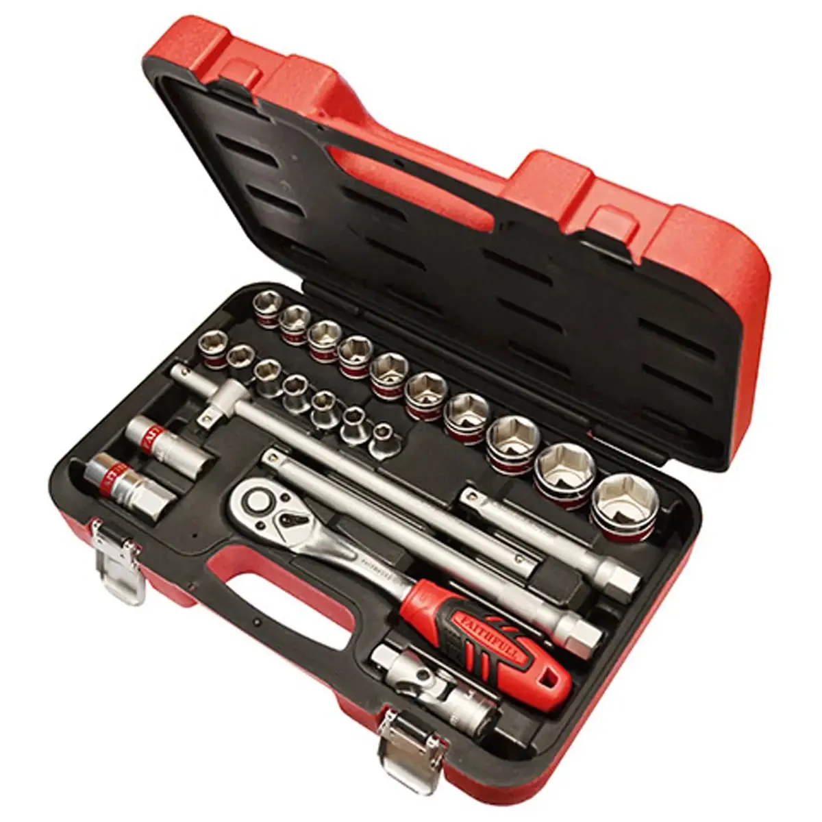 Faithfull 24 Piece 1/2" Drive 8-32Mm Socket And Accessory Set In Case 1
