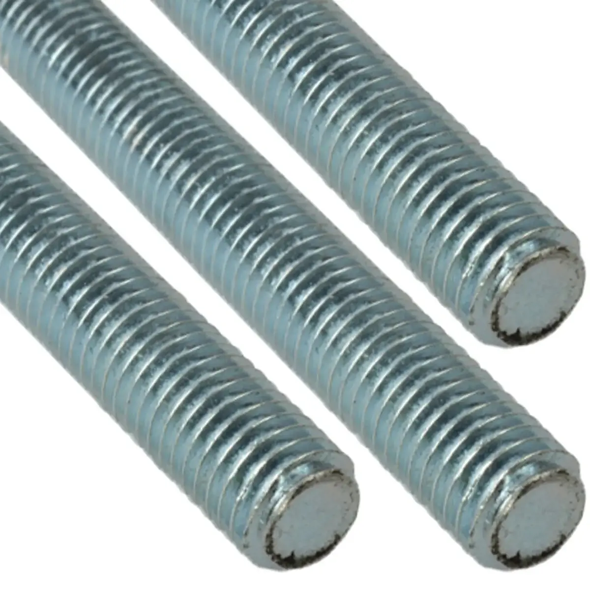 Forgefix 1M Zinc Plated Threaded Rod Bar Studding 1