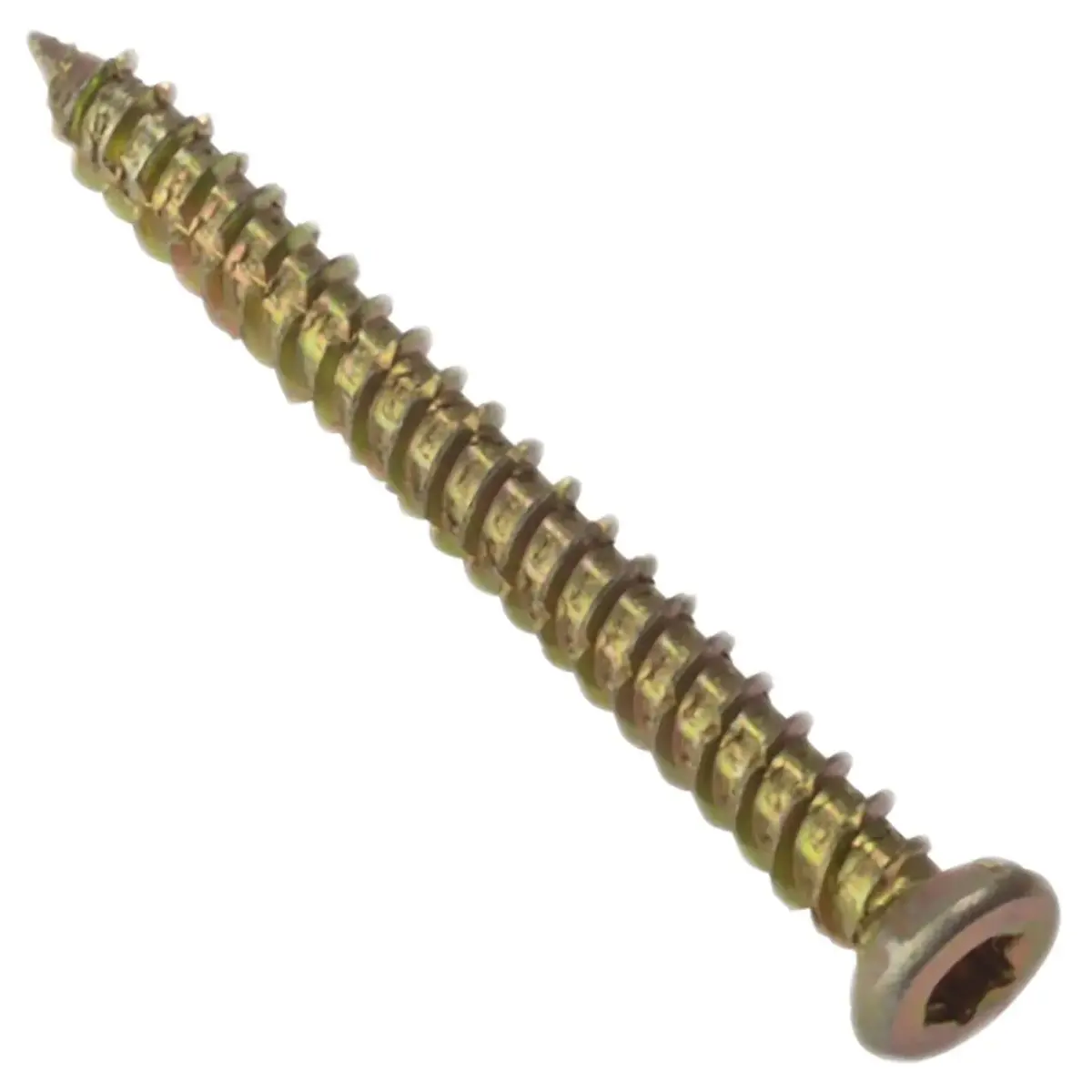 Forgefix Concrete Frame Screw Zinc Yellow Passivated 1
