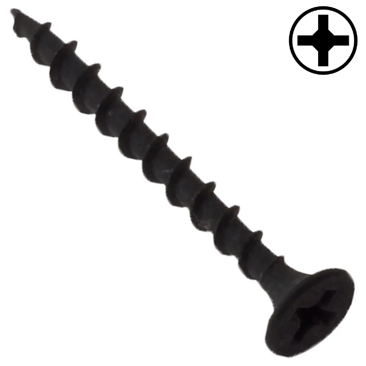 Forgefix Plasterboard Drywall Screws Black Phosphate Finish 1