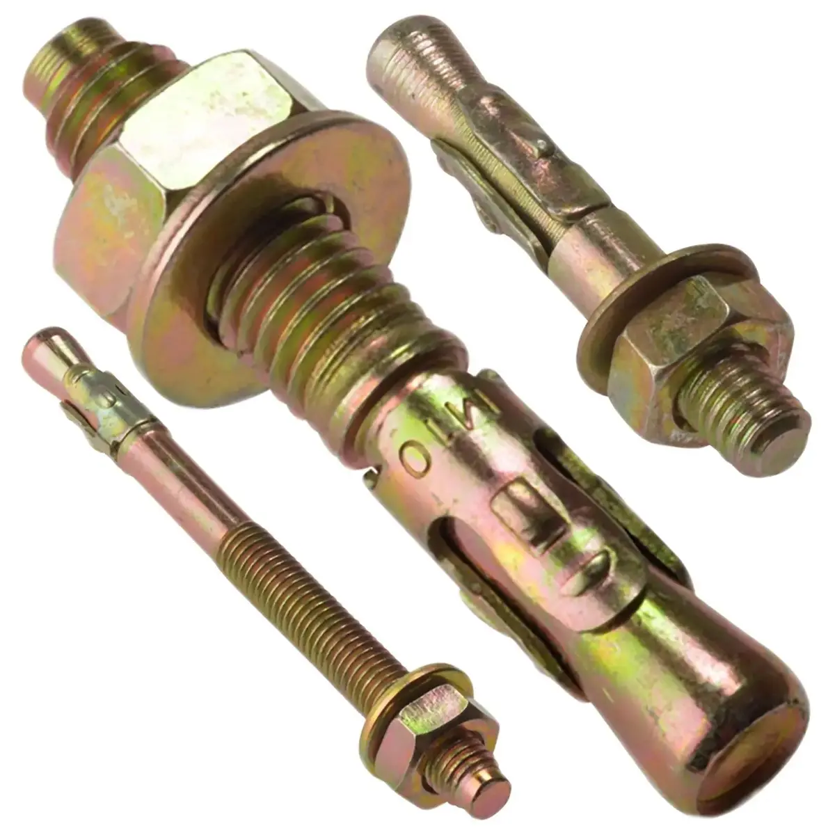 Forgefix Through Bolt Projection Hold Down Fixing Zinc Yellow Passivated 1