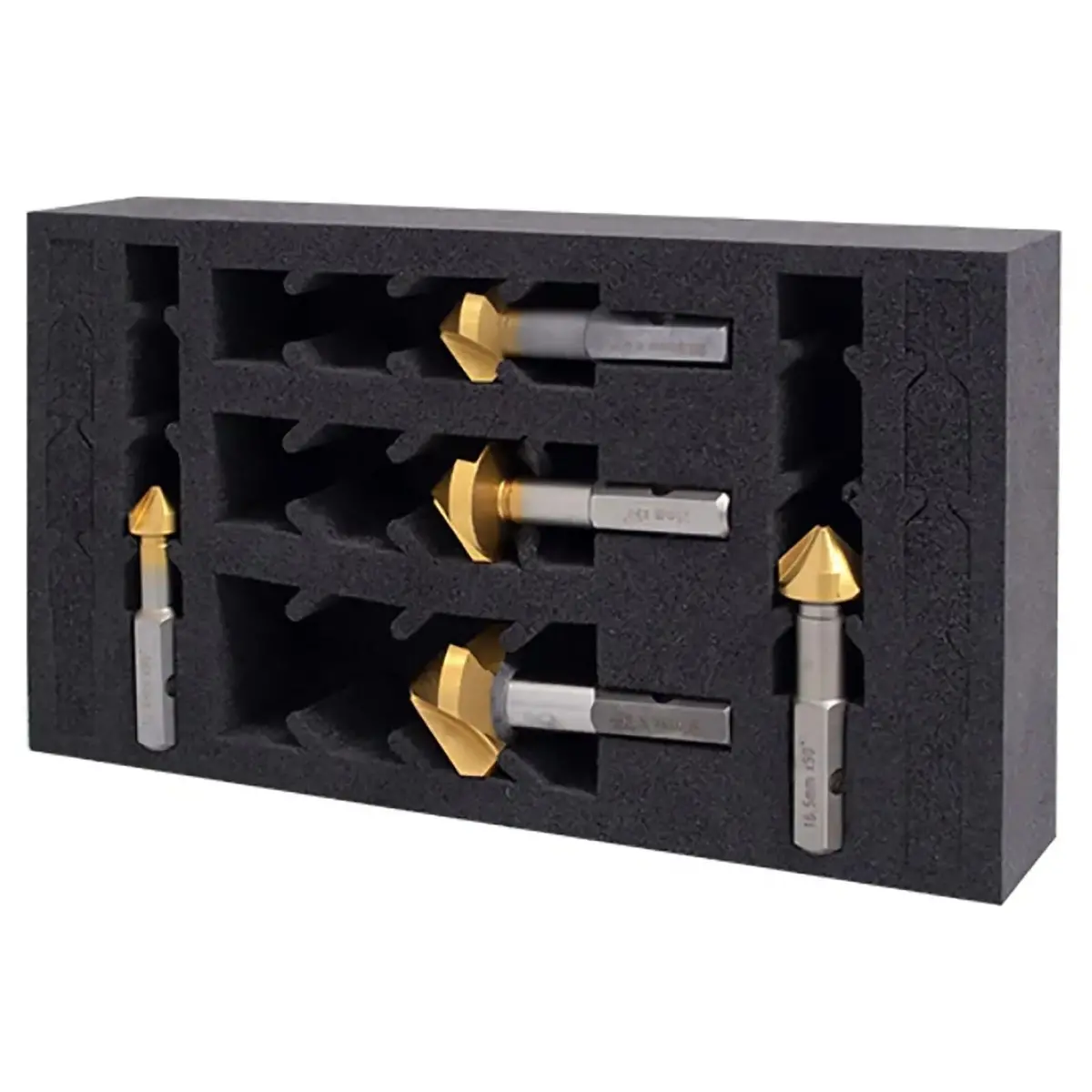 Hmt Versadrive Countersink Impact Drill Bit Set 90° 5 Pieces Stakit Insertfoam 12.4-31Mm 1