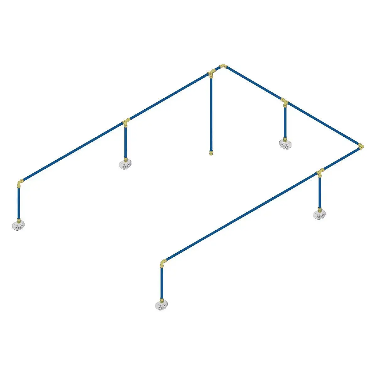 John Guest Sharkbite® 36M 5-Drop Air Supply System Kit 1