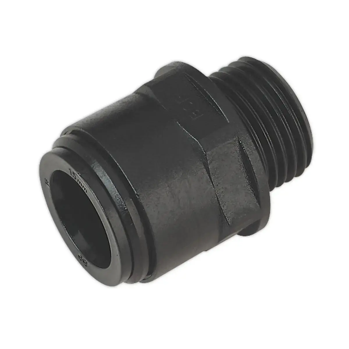 John Guest Straight Adaptor 15Mm 1/2"Bsp Pack Of 2 (John Guest Speedfit® - Pm011514e) 1