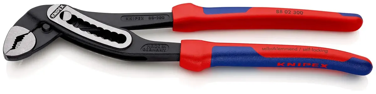 Knipex Alligator Water Pump Pliers 300Mm Multi Component Grips 88 02 300 1
