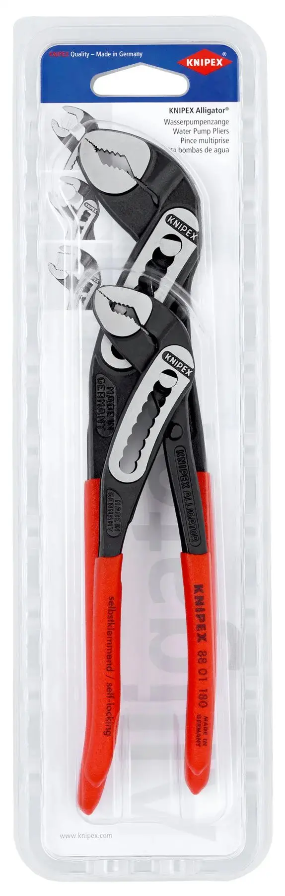 Knipex Alligator Water Pump Pliers Set 2 Pieces 180Mm 250Mm 00 31 20 V02 1