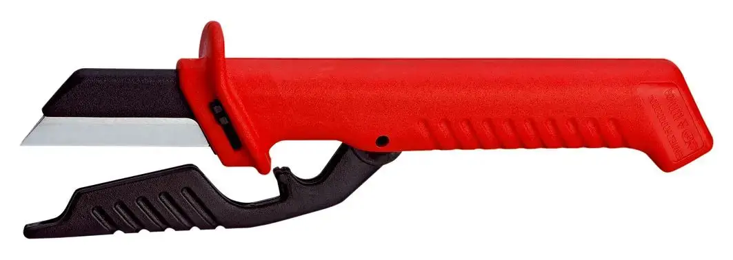 Knipex Cable Knife With Spare Blade 190Mm Insulated 98 56 1