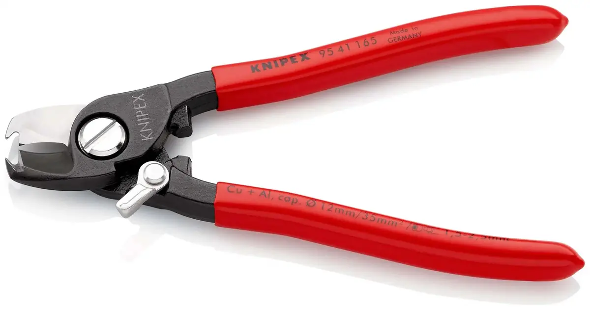 Knipex Cable Shears And Nym Cable Cutting Stripping 165Mm Plastic Coated Handles 95 41 165 2
