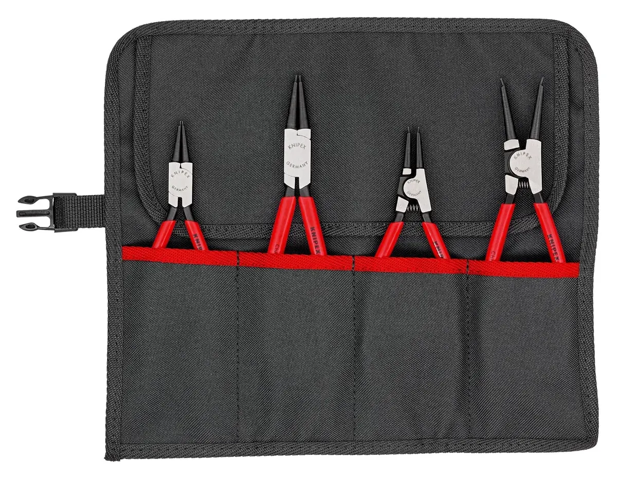 Knipex Circlip Plier Set 4 Pieces In Tool Roll Internal External 00 19 56 V01 1