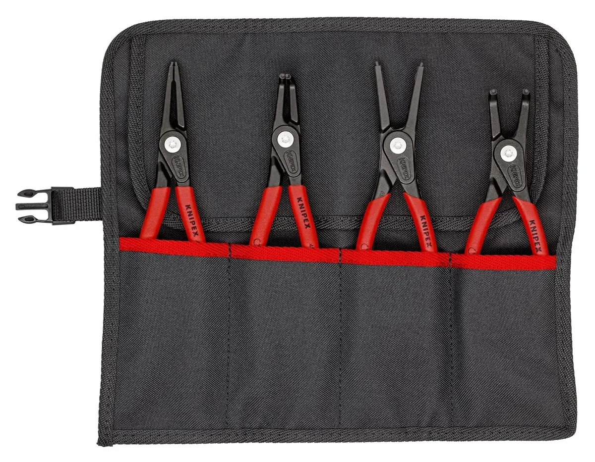 Knipex Circlip Plier Set 4 Pieces In Tool Roll Internal External 00 19 57 V01 1