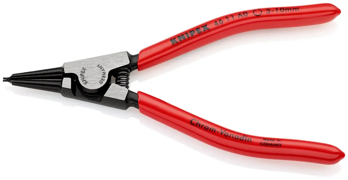 Knipex Circlip Pliers For External Circlips On Shafts 140Mm 0.9Mm Diameter Tips 46 11 A0 1