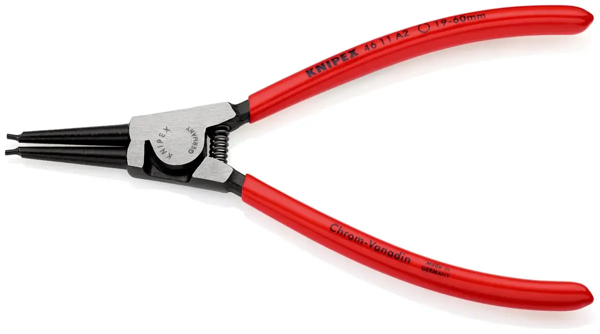 Knipex Circlip Pliers For External Circlips On Shafts 180Mm 1.8Mm Diameter Tips 46 11 A2 1