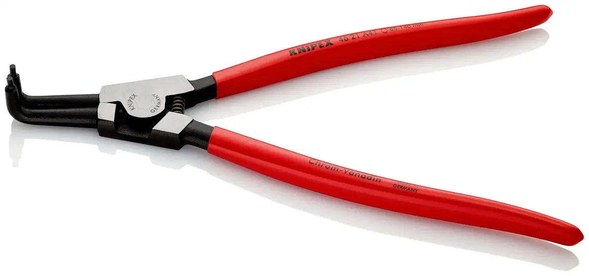 Knipex Circlip Pliers For External Circlips On Shafts 90° Angled 300Mm 3.2Mm Diameter Tips 46 21 A41 1