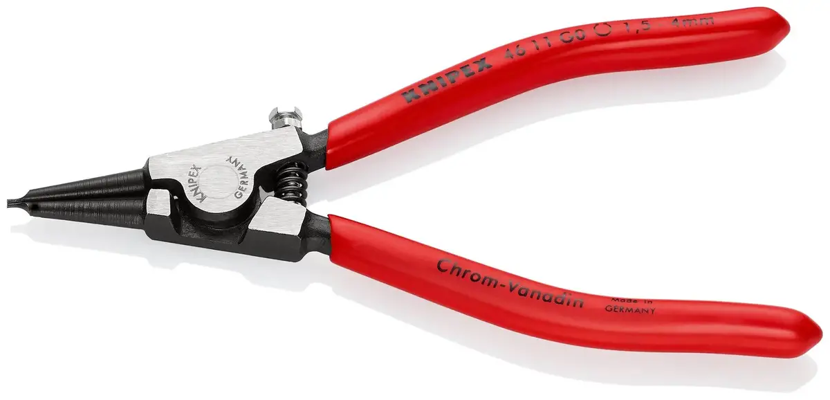 Knipex Circlip Pliers For Grip Rings On Shafts 140Mm 0.9Mm Diameter Tips 46 11 G0 1