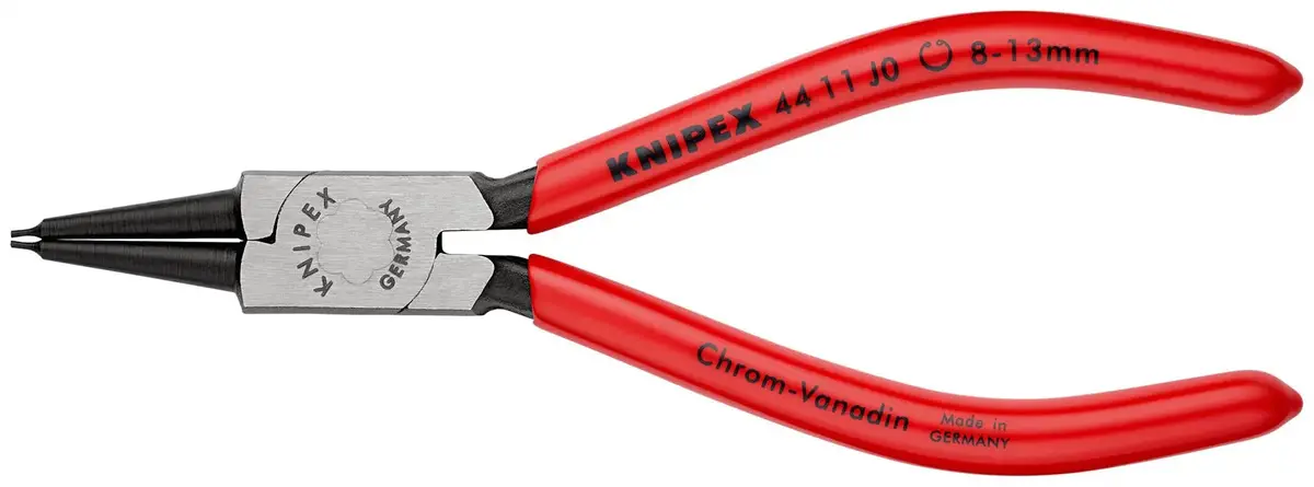 Knipex Circlip Pliers For Internal Circlips In Bore Holes 140Mm 0.9Mm Diameter Tips 44 11 J0 1