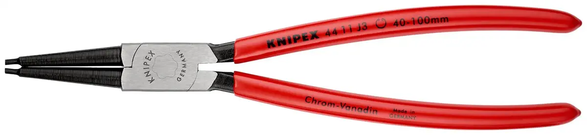 Knipex Circlip Pliers For Internal Circlips In Bore Holes 225Mm 2.3Mm Diameter Tips 44 11 J3 Sb 1