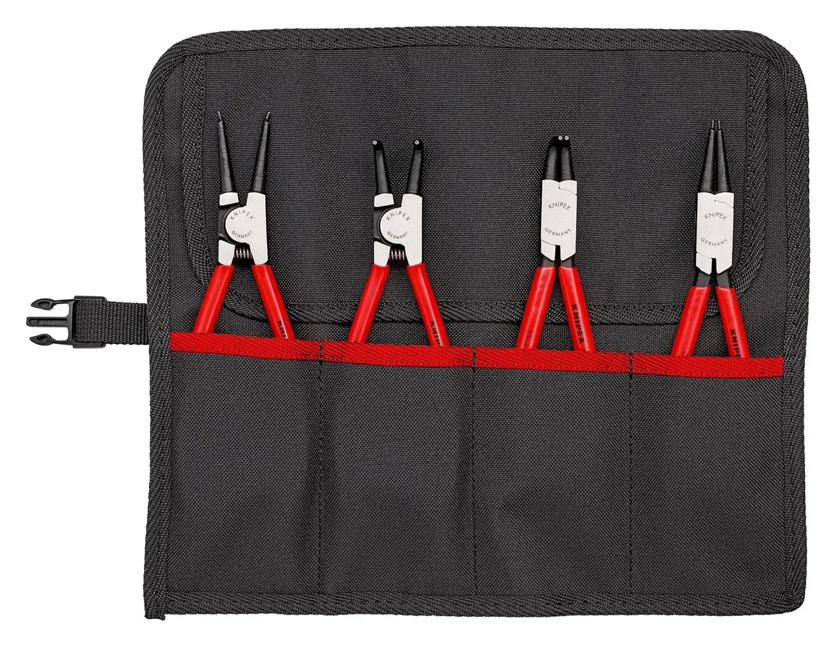 Knipex Clrclip Plier Set 4 Pieces In Tool Roll Internal External 00 19 56 1