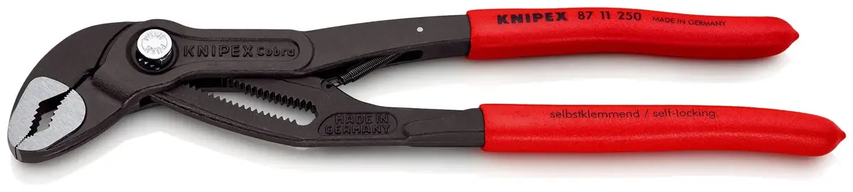 Knipex Cobra…Matic Water Pump Pliers Automatic Adjustment 250Mm Plastic Coated Handles Non Slip 87 11 250 1