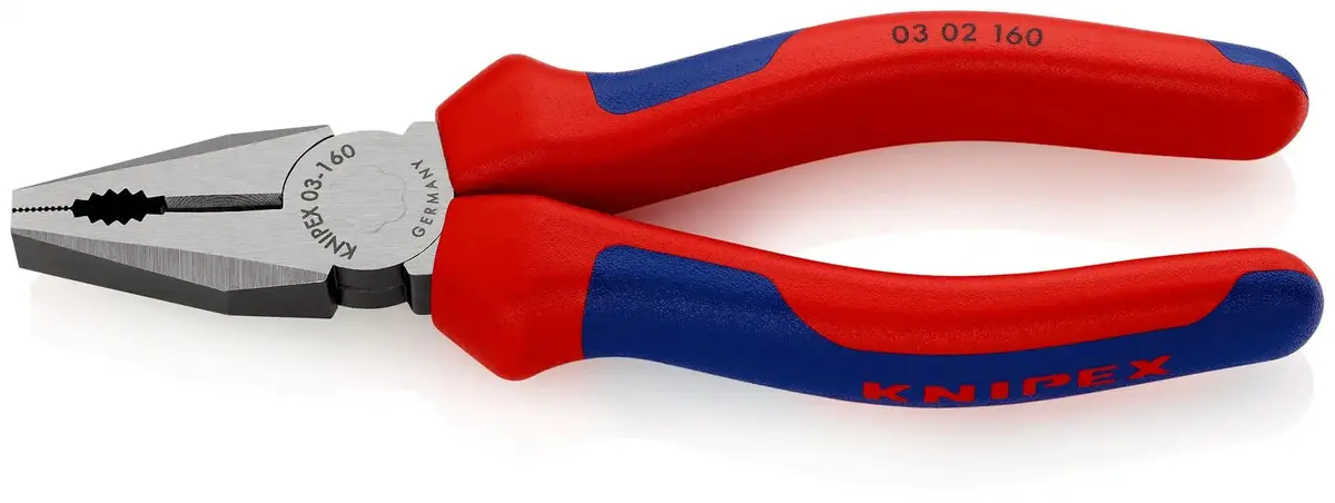 Knipex Combination Pliers 160Mm Multi Component Grips 03 02 160 Sb 1