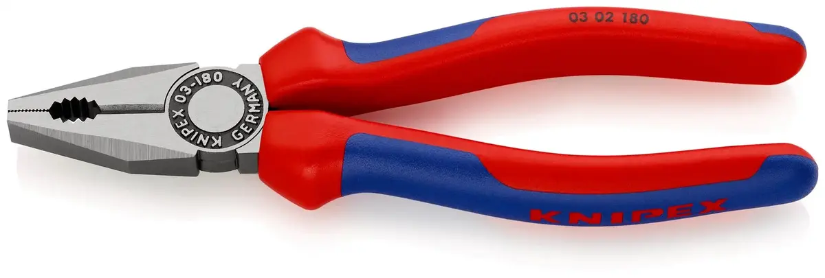 Knipex Combination Pliers 180Mm Multi Component Grips 03 02 180 Sb 1