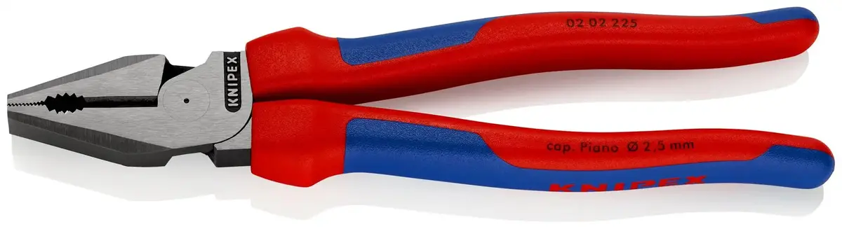 Knipex Combination Pliers High Leverage 225Mm Multi Component Grips 02 02 255 Sb 1