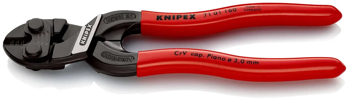 Knipex Compact Bolt Cutters Cobolt S Cutting Pliers 160Mm Plastic Coated Handles 71 01 160 Sb 1